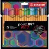 STABILO® | Point 88 Fineliner Sets — 0.4 Mm Tips -Copic Shop STABILOC2AE7CPoint88FinelinerSetsE280940.4mmtips