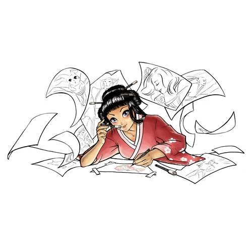 Sakura Koi Coloured Manga Pen Set 6 Sakura Koi Coloured Manga Pen Set - Image 4