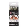 Sakura Pigma Manga 6 Piece Set 2 Sakura Pigma Manga 6 Piece Set -Copic Shop SakuraPigmaManga6PieceSet
