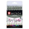 Sakura Pigma Micron 9 Colour Set -Copic Shop SakuraPigmaMicron9ColourSet