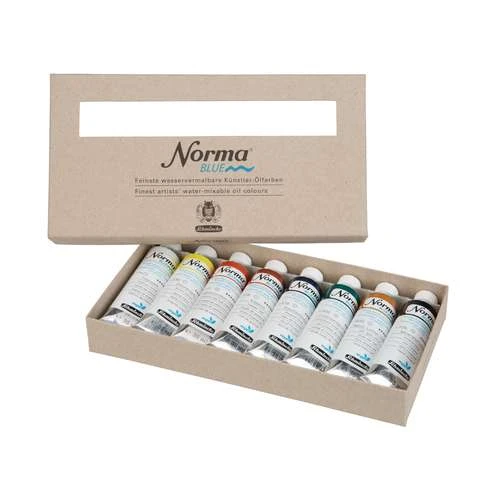 Schmincke Norma Blue Finest Water-Mixable Artist Oil Paint Set 3 Schmincke Norma Blue Finest Water-Mixable Artist Oil Paint Set