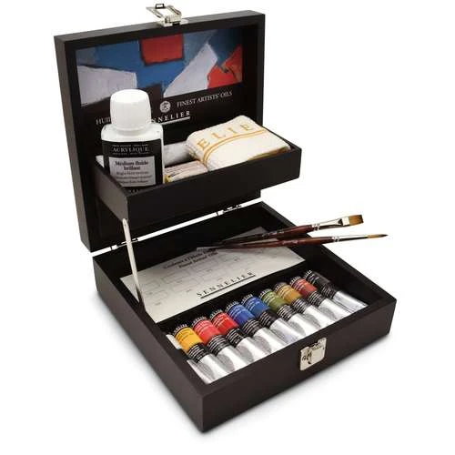Sennelier Wooden Oil Colour Set 3 Sennelier Wooden Oil Colour Set