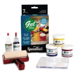 Speedball Gel Printing Kit Akua -Copic Shop SpeedballGelPrintingKitAkua 2