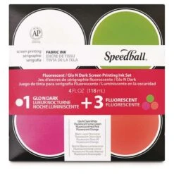 Speedball Glo N Dark/Fluorescent Screenprinting Fabric Ink Set -Copic Shop SpeedballGloNDark2FFluorescentScreenprintingFabricInkSet 1