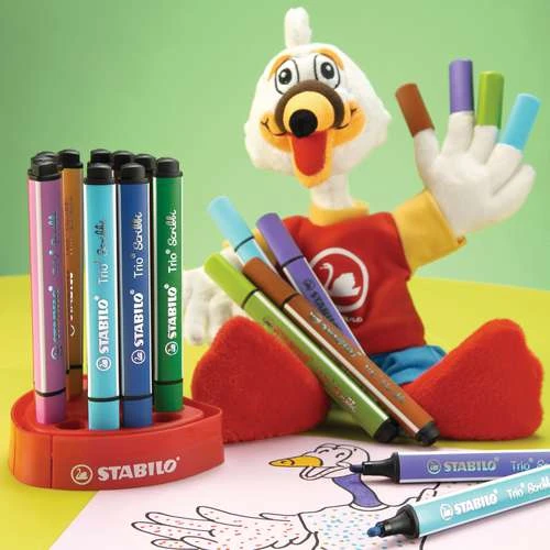 Stabilo Trio Scribbi 12 Marker Pen Set 8 Stabilo Trio Scribbi 12 Marker Pen Set - Image 6