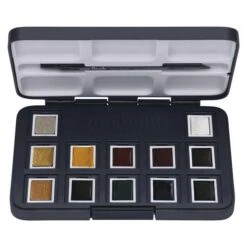 TALENS | Van Gogh Watercolour "Weihnachten" (Christmas) Pocket Box — 12 Half Pans -Copic Shop TALENS7CvanGoghWatercolour26quot3BWeihnachten26quot3B28Christmas29PocketBoxE2809412halfpans 1