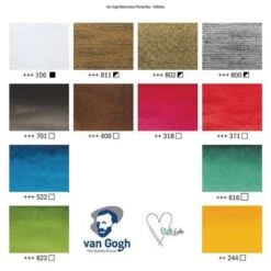 TALENS | Van Gogh Watercolour "Weihnachten" (Christmas) Pocket Box — 12 Half Pans -Copic Shop TALENS7CvanGoghWatercolour26quot3BWeihnachten26quot3B28Christmas29PocketBoxE2809412halfpans 2