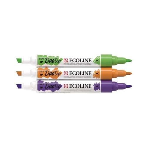 Talens Ecoline Duotip Marker Secondary Colour Set 4 Talens Ecoline Duotip Marker Secondary Colour Set - Image 2