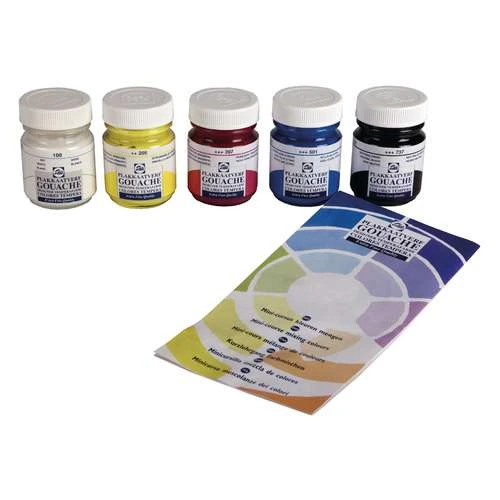 Talens Extra Fine Gouache Primary Colours Set 4 Talens Extra Fine Gouache Primary Colours Set - Image 2