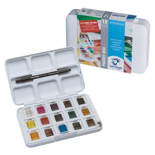 Van Gogh Pocket Watercolour Box 3 Van Gogh Pocket Watercolour Box