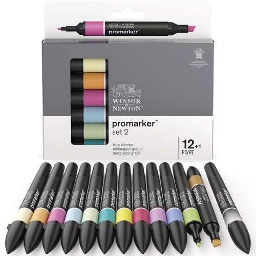Winsor & Newton 12 Promarker Sets 4 Winsor & Newton 12 Promarker Sets - Image 2