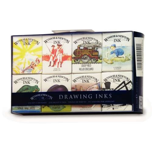 Winsor & Newton 'William' Drawing Inks Set 4 Winsor & Newton 'William' Drawing Inks Set - Image 2
