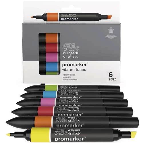 Winsor & Newton 6 Promarker Sets 4 Winsor & Newton 6 Promarker Sets - Image 2