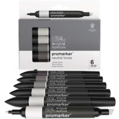 Winsor & Newton 6 Promarker Sets 10 Winsor & Newton 6 Promarker Sets -Copic Shop Winsor26amp3BNewton6PromarkerSets 2