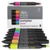 Winsor & Newton BrushMarker Fluorescent Set -Copic Shop Winsor26amp3BNewtonBrushMarkerFluorescentSet