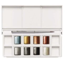 Winsor & Newton Cotman Watercolour Metallic Pocket Set 13 Winsor & Newton Cotman Watercolour Metallic Pocket Set -Copic Shop Winsor26amp3BNewtonCotmanWatercolourMetallicPocketSet 5